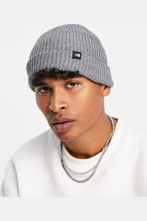 The North Face Fisherman ribbed beanie in gray