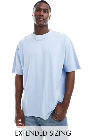 ASOS Heavyweight oversized t-shirt with pigment dye in light