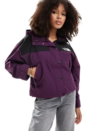 The North Face Reign On logo jacket in purple and