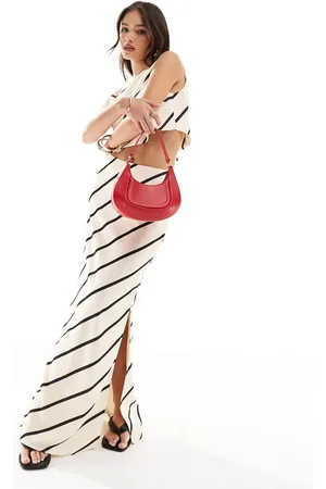 Pretty Lavish Maxi skirt co-ord in stripe print