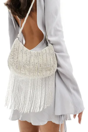 True Decadence Embellished tassle crossbody bag in