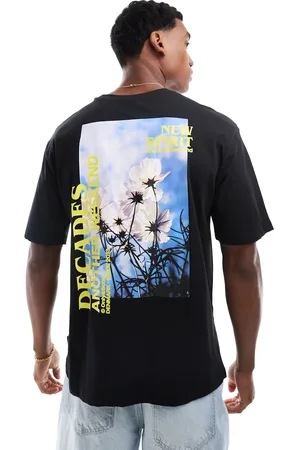 Only & Sons Relaxed fit t-shirt with decades back print in