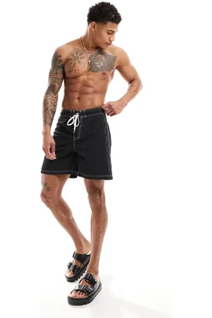 Weekday Ole board swim shorts with contrast seams in