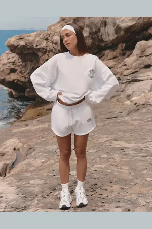 4th & Reckless X Luana Barron Leone embroidered logo short in