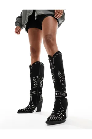 Simmi London Simmi London Delano butterfly embellished western boot in micro