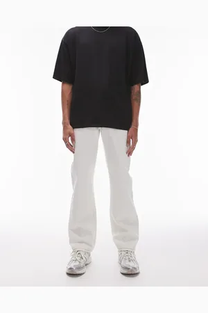 Topman Straight jeans in ecru