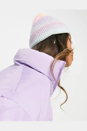 French Connection Ribbed ombre beanie hat in