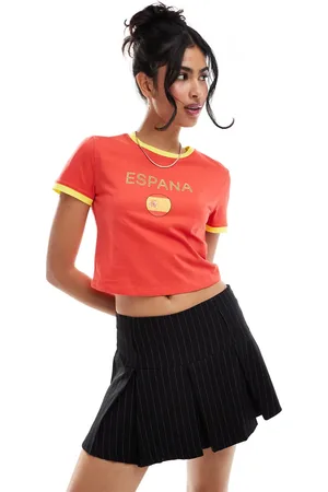 Pieces® Football baby t-shirt with Spain graphic in