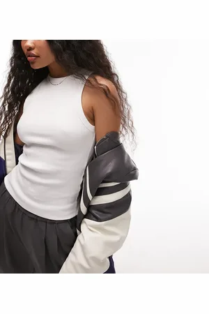 Topshop Rib slim vest in