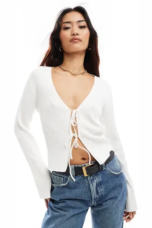 Y.A.S Tie front cardigan in
