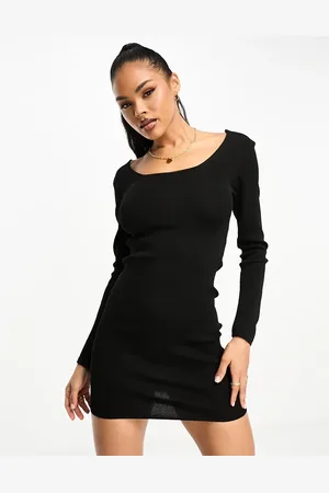 Fashionkilla Knitted low back mini dress in