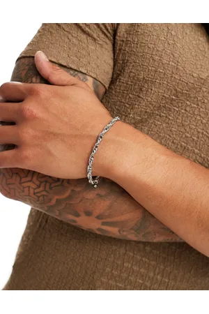 ASOS Waterproof stainless steel rope chain bracelet in tone