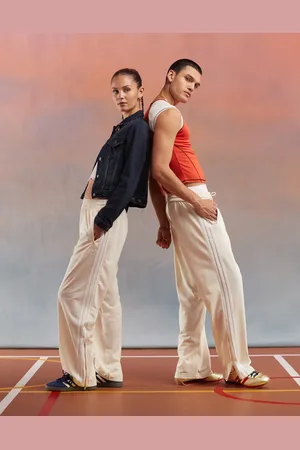 adidas Firebird track pants in off