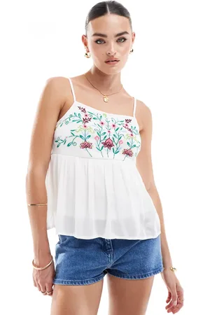 Y.A.S Y.A.S Festival embroidered cami top in