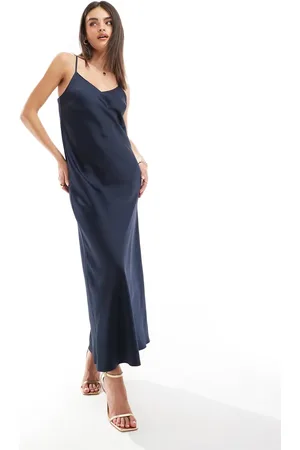 SELECTED Femme satin slip dress in