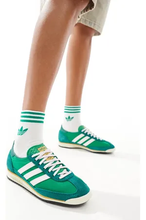 adidas SL 72 OG trainers in green and lilac