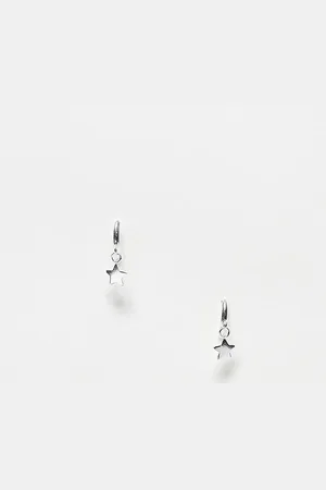Kingsley Ryan Sterling dangley star stud earrings in
