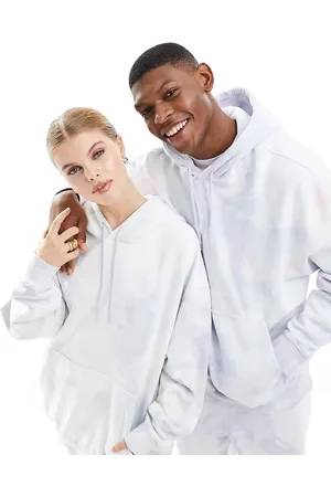 Weekday Unisex co-ord oversized hoodie in dreamy tie dye exclusive to ASOS