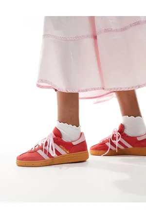 adidas Handball Spezial trainers in red and
