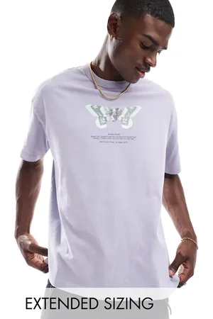 ASOS Oversized t-shirt in heavyweight 220gsm washed lilac