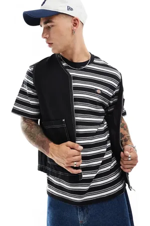 Dickies Seasonal striped t-shirt in black and white
