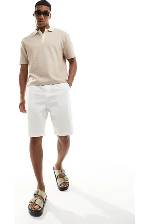 ASOS Boxy relaxed polo in patterned jacquard