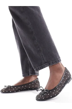 Raid Rimpi embellished ballet flats in mesh