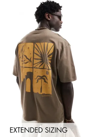 ASOS Oversized t-shirt in with abstract celestial back print