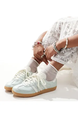 adidas Samba trainers in metallic