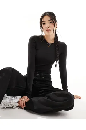 Weekday Fine long sleeve top in