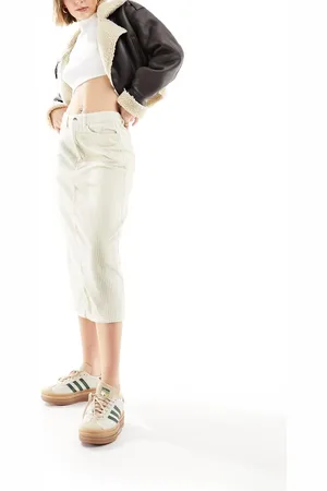 Pimkie Cord midi skirt in ecru