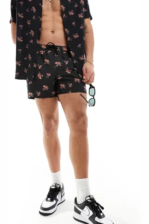 ASOS Co-ord swim shorts in short length in floral print