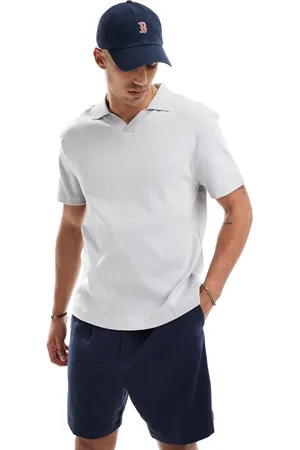 River Island Regular fit polo in light grey