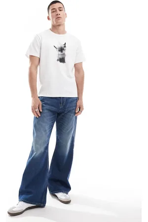 Weekday Time loose fit bootcut jeans in jackpot