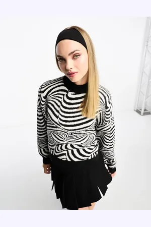 Cotton On Cotton On fluffy jumper in zebra print