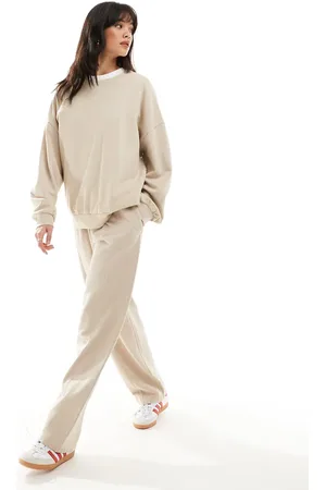 ASOS Straight leg jogger in washed stone