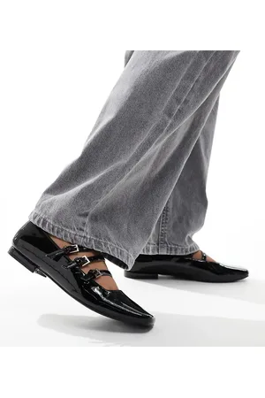 Public Desire Sherry strappy mary jane ballet flats in patent