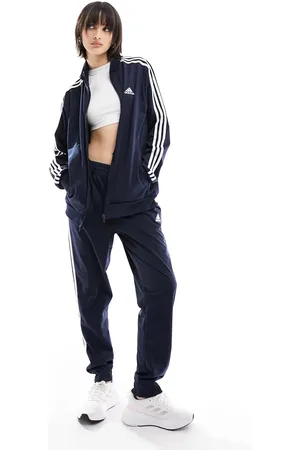adidas Adidas Training three stripe tracksuit in