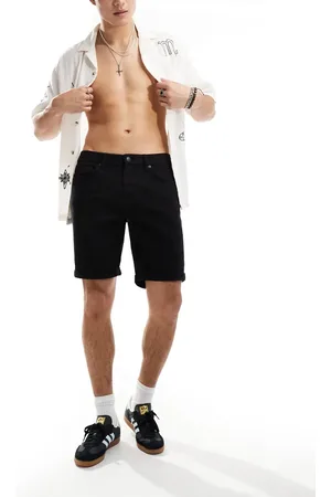 River Island Slim fit denim shorts in