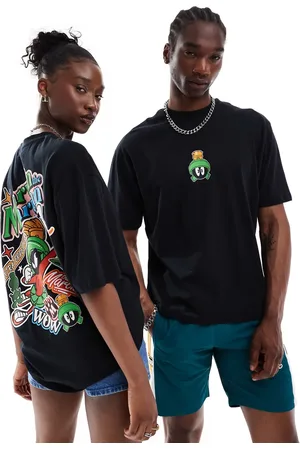 ASOS Unisex oversized license t-shirt with Looney Tunes Martian Marvin prints in