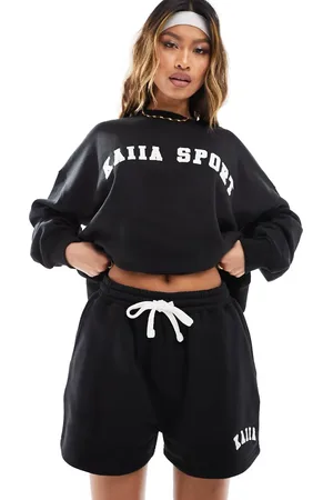 Kaiia Motif sweat shorts co-ord in