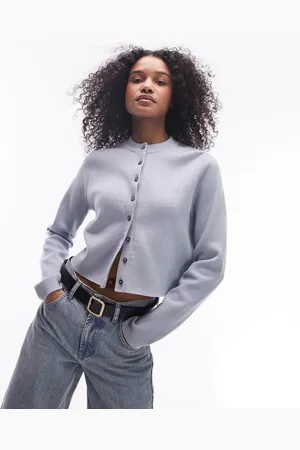 Topshop Knitted compact micro cardi in