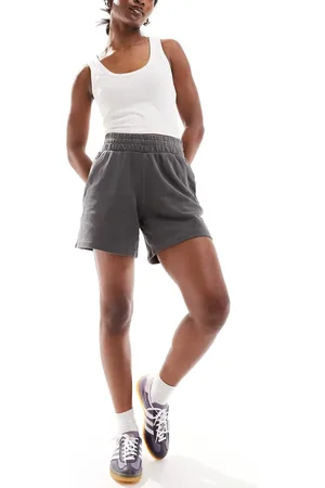 adidas Essentials jersey shorts in washed