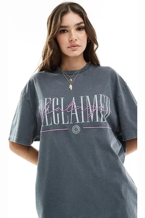 Reclaimed Oversized washed t shirt with logo