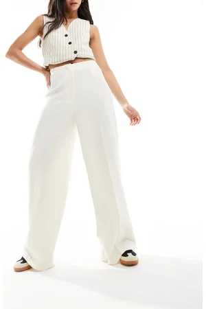 Pimkie Tailored straight leg trouser in ecru