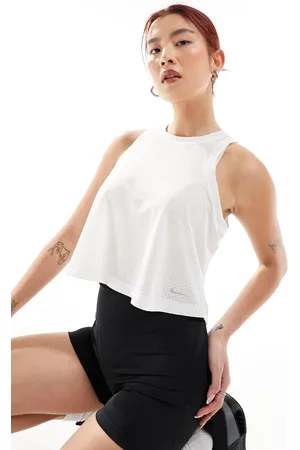 Nike Nike One Training Dri-Fit breath mesh tank top in
