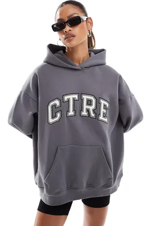 The Couture Club Varisty hoodie in charcoal