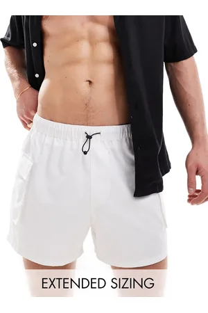 ASOS Swim shorts in short length with cargo pocket in