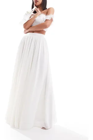 Y.A.S Bridal tuelle maxi skirt in