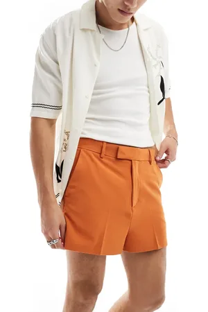 ASOS Smart cropped shorts in rust